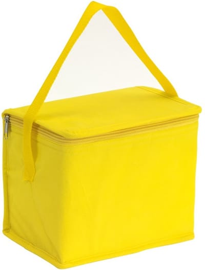 Kleine koeltas voor lunch - geel - 20 x 13 x 17 cm - 4.5 liter - Koeltassen - medicijnen/sixpack