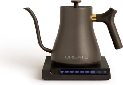 CREATE Waterkoker Digitale - 880 Watt - 500 ml - BPA vrij - RVS - Elektrisch - Mat Zwart - Hattori Swan