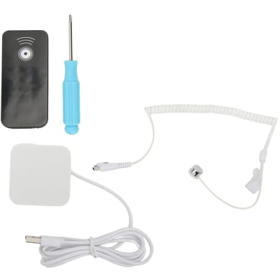Diefstalbeveiliging Displaystandaard Alarmapparaat 100dB Oplaadfunctie Micro USB-poort voor Mobiele Telefoons white