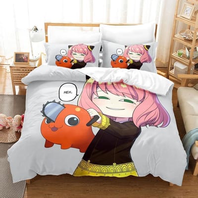 Chainsaw Man Pochita Beddengoed Collectie Enkel Twin Volledig Queen King Size Bed Collectie Volwassen Kind Slaapkamer Dekbedovertrek Collecties Anime Met Beddengoed US Twin 173x218cm