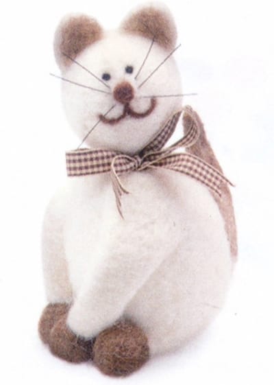 Hobby set kat - vilt - maak je eigen kat - knutsel pakket - katten/poezen knutselen
