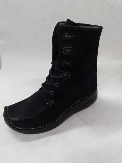 WOLKY 6254 / Seamy - boot / halfhoge veterschoenen / zwart / maat 37