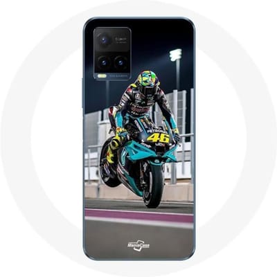 Coque - Valentino Rossi - Y21s 2021 / Y21 2021 - Silicone - Souple - Pilote de Vitesse MotoGP noir