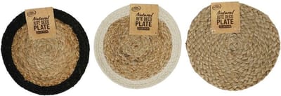 Onderzetter - jute - 19 cm - assorti