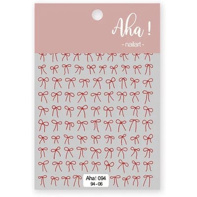 1Pc Strik Lint Nagel Sticker Franse Strik Decals Zelfklevende Manicure Decoraties DIY Leuke Nagel Accessoires