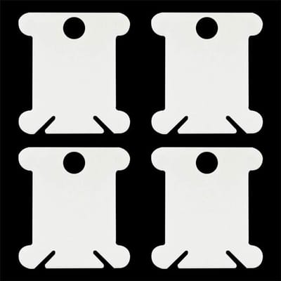 Naaigaren Wikkelplaten - Draad Spoelen Organizer - Borduurdraden Sorteren - Voorkomt Klitten - 120 Stuks - Wit