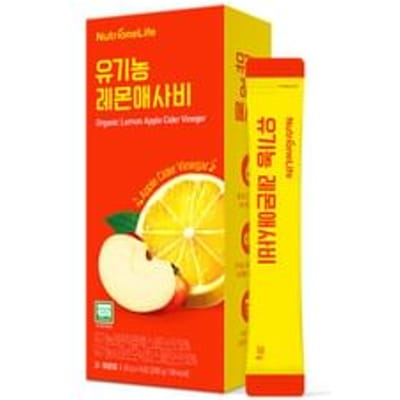 NutrioneLife Organic Lemon Apple Cider Vinegar 20g x 14 sticks