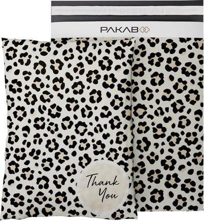 Postzakken Cheetah Print 100 Stuks - Robuuste Verzendtassen 25x33 cm met Zelfsluiting