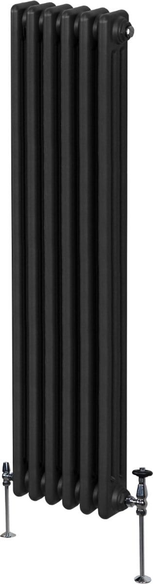 Traditionele 3 kolom verticaal radiator-zwart-1800x292mm-1,5mm staal