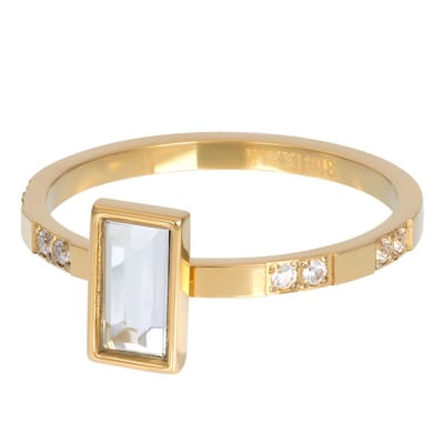 iXXXi jewelry vulring Expression Rectangle goudkleurig maat 18 (gewone ringmaat 20)