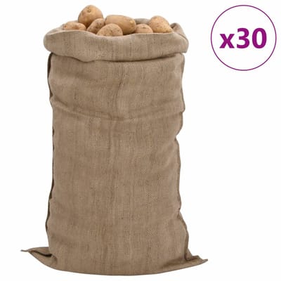 vidaXL - Jutezakken - 30 - stuks - 340 - g/m² - 65x135 - cm - 100% - jute
