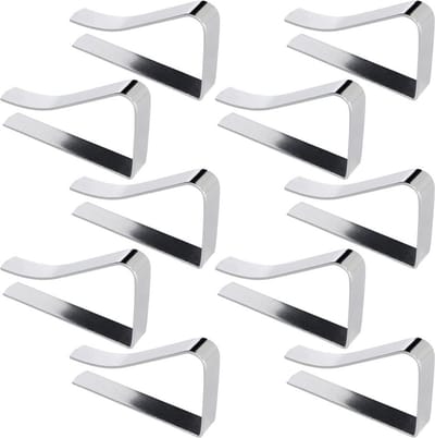 Tafelkleed Klemmen Metaal 10 stuks - Tafelkleed Clips - Tafelkleedklemmen - Tafelklemmen