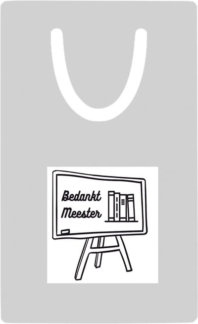 Hacebo® - Bedankt meester metalen boekenlegger - Meester - Meester - Leraar Bladwijzer boekenleggers - 7.6 cm x 5cm
