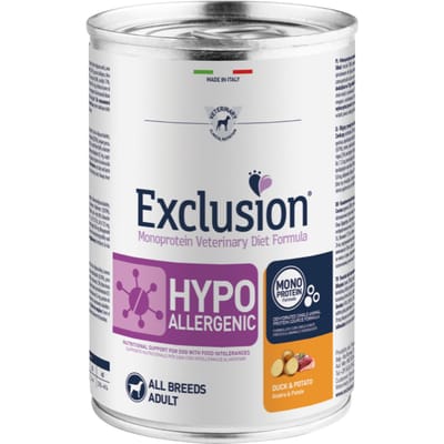 6x400g Eend & Aardappel Exclusion Diet Hondenvoer