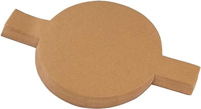 100 Ronde Bakpapiervormen voor Taartvormen - Antiaanbaklaag en Makkelijk Losmaken (Bruin)