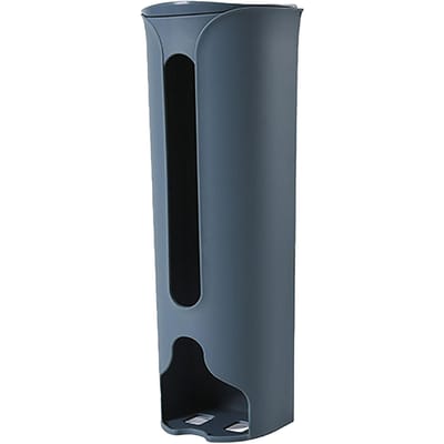 Afvalzak Opbergdispenser Wandmontage Ponsvrij Veelzijdig Vuilniszak Organizer Houder voor Thuis black