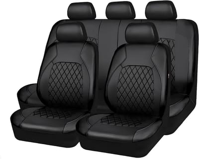 Universele Autostoelhoezen PU-Leer - Set van 9 - Stoelbescherming voor Auto Terreinvoertuig