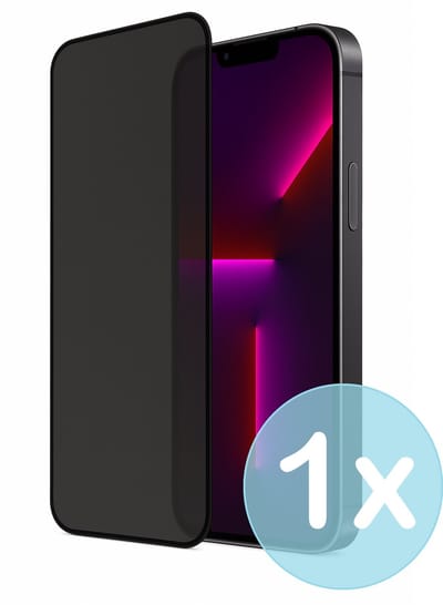 Privacy Screenprotector Geschikt voor iPhone 13 Pro – Anti-Gluren – Krasbestendig Gehard Glas 9H – Volledige Dekking – FuturiQ