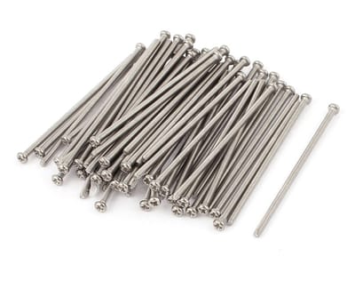 sourcingmap M2 x 50mm 304 roestvrij staal Phillips ronde kop schroeven bout 60 st