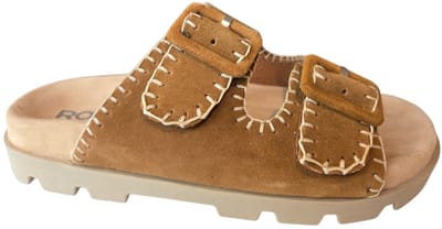 Rohde 6316 76 Slippers Cognac Suede Dames - Cognac - 38