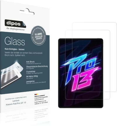 dipos – 2x Pantserfolie geschikt voor Lenovo Xiaoxin Pad Pro GT 13 | 9H Screenprotector
