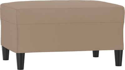 vidaXL - Voetenbank - 70x55x41 - cm - kunstleer - cappuccino