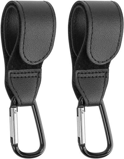 Haakclips voor kinderwagens - Metalen haken voor tas en accessoires, universeel en duurzaam, ideaal voor elektrische voertuigen