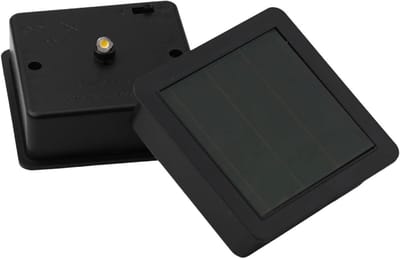 Zonne-licht Vervanging - Paneel Top - Tuin Verlichting - Amorf Zonnepaneel - 4 stuks - Zwart