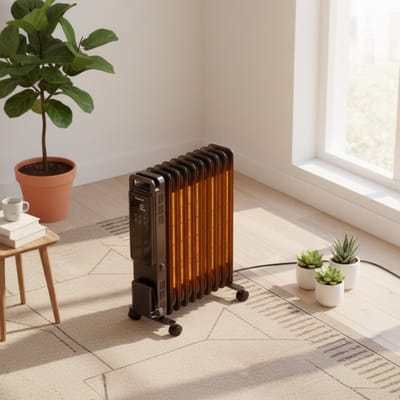 Elektrische Olieradiator 2500W met Smart - Zwart - Smart App – Altameubel OmniWarm - Medahomestore