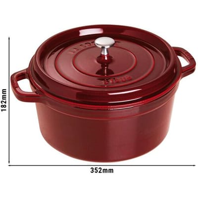 STAUB LA COCOTTE - Kookpot - Ø 280mm - Gietijzer - Grenadine rood