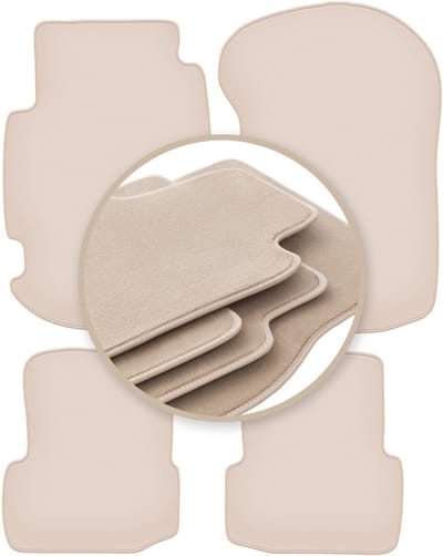 PREMIUM beige matten voor: Ford Escort MK7 hatchback, stationwagen 1995-2002