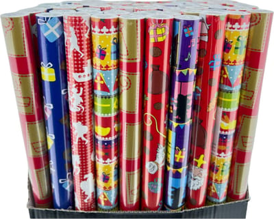 60 rollen XL Sinterklaaspapier cadeaupapier inpakpapier - 3 meter x 70 cm