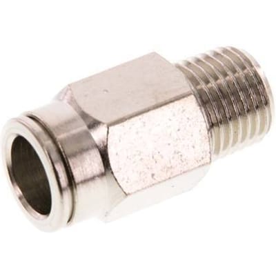 10mm x R1/4'' Messing Insteekfitting Buitendraad FKM [2 Stuks]