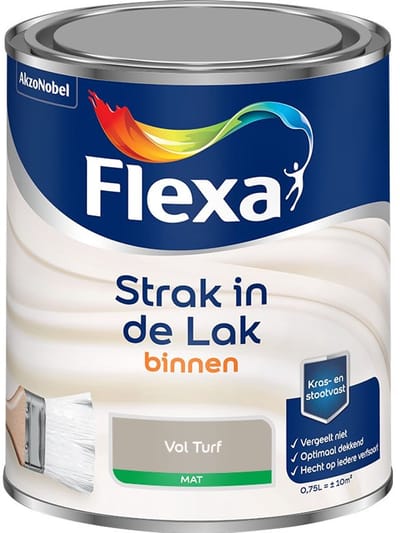 Flexa - Strak In De Lak Binnenlak Mat - Vol Turf - Mengverf - 750 Ml
