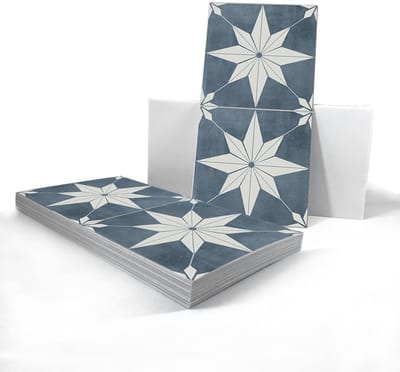 Dailygoods- Vloertegel Antislip - Vloerstickers - Zelfklevende PVC - Decoratie - 30cm x 15cm - 24 Stuks Set - Vloersticker