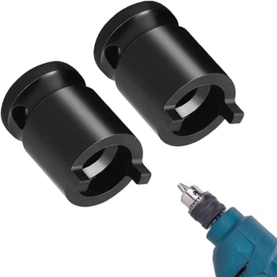Haakse Slijper Adapter - Ratelsleutel Converter - Gereedschap Verbinding - Universele Pasvorm - Compact Ontwerp - Chroom