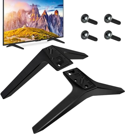 TV-standaard set - TV-poten vervangend - TV plaatsen - Antislip ontwerp - 49-55 inch - Zwart