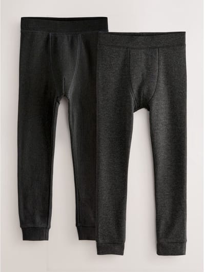 Next - Jongens - Verpakking van 2 thermische leggings - Zwart