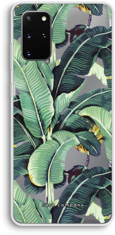 Hoesje geschikt voor Samsung Galaxy S20 Plus hoesje - Bananenbladeren - Soft Cover Telefoonhoesje - Bescherming aan alle Kanten en Schermrand