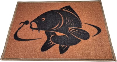 Karpermat Deurmat Karper 60 x 40 Vloermat Bivvy Carp Mat Vissen Voordeurmat Voeten Vegen Viscadeau