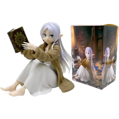 Frieren Par-delà la fin du voyage Frieren Figurine Anime Cadeaux de Bureau Mignonne Frieren sans pyjama Figurine d'Action Modèle Figurine Poupée Jouet