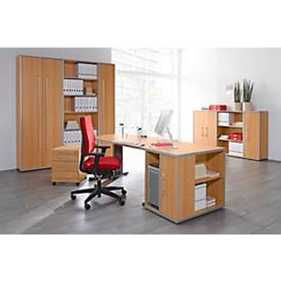 Schäfer Shop  Select Open kast MOXXO IQ, hout, 6 vakken, 6 ordnerhoogten, B 801 x D 362 x H 2168 mm, beukenpatroon