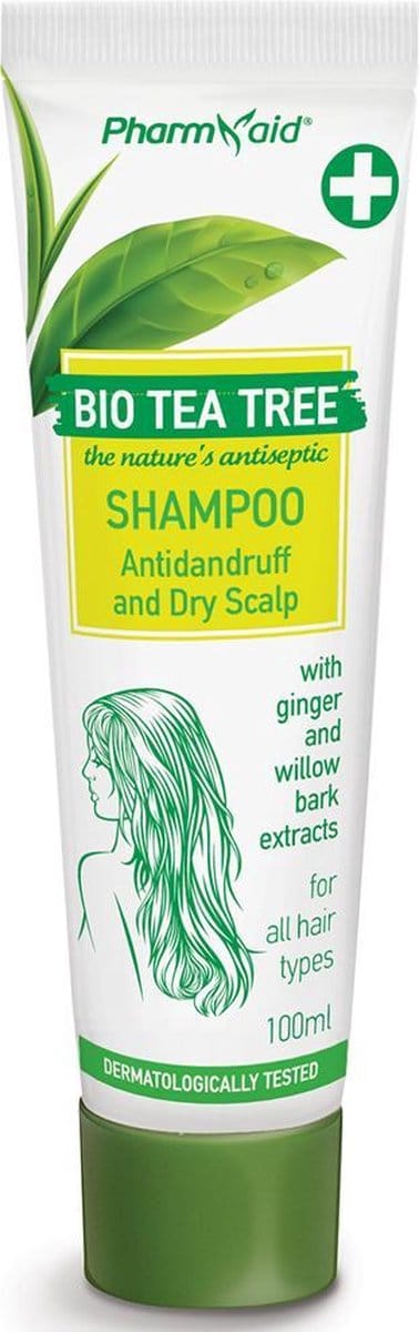 Pharmaid Natural Wellness Shampoo Tea Tree Oil – Effectieve Behandeling voor Roos en Droge Hoofdhuid