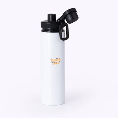 Hacebo® - super dad waterfles met draaidop zwart - Vader - papa - Vaderdag - cadeau - verjaardag - kado - water fles - 850ML