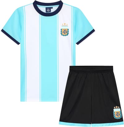 Argentinië Thuis Tenue Kids - Maat 116 t/m 164 - Voetbaltenue Kind - Officiële AFA Fanmerchandise