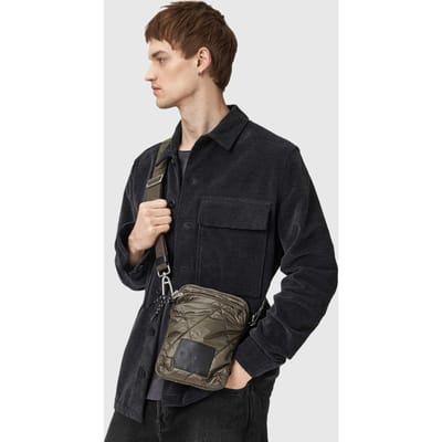 AllSaints Haven Quilt Pouch Green Taglia: OS | Borse Outlet | Uomo | Verde