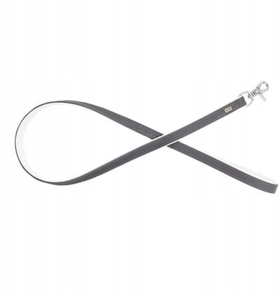 Barry King Leren Hondensnoer 1m/20mm Grijs - Elegant & Duurzaam