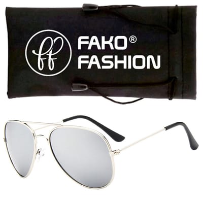 Fako Fashion - Kinder Pilotenbril - Piloten Zonnebril - Jongens Zonnebril - Meisjes Zonnebril - Zilver - Zilver