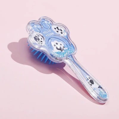 Kinderen Antistatische Haarborstel Ontwarrende Kammen Schattige Cartoon Kattenpoot Luchtkussen Massage Kam Salon Haarstyling Gereedschap blauw