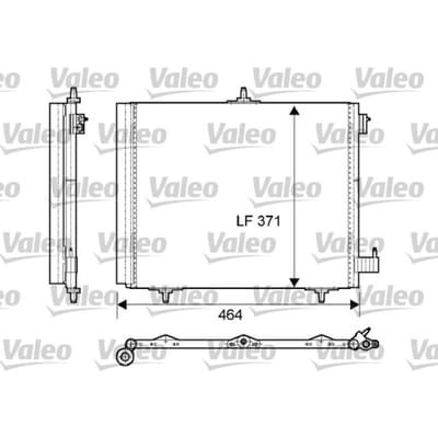 Condensator, airconditioning VALEO 814095
